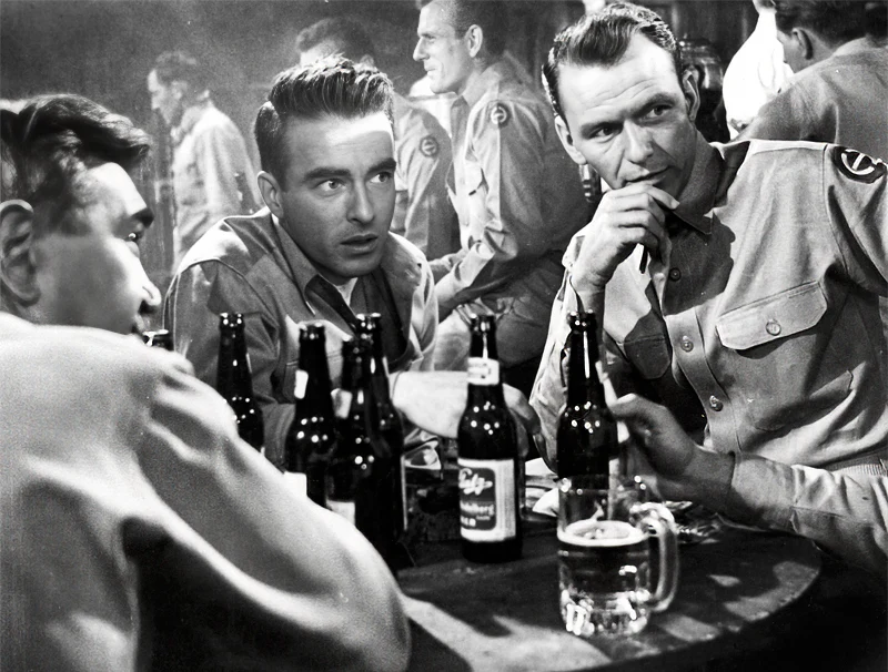 Montgomery Cliff and Frank Sinatra in From Here to Eternity