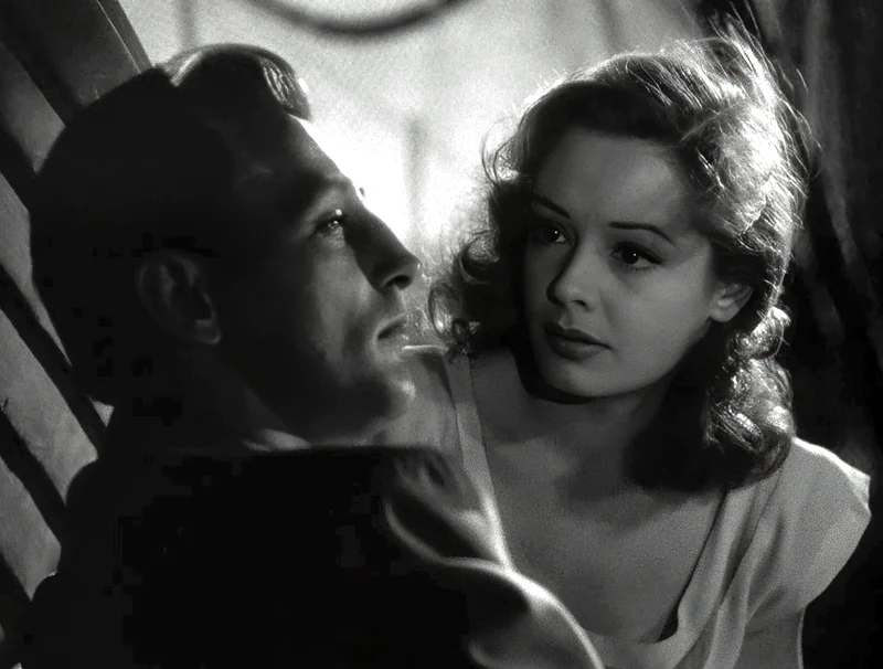 Robert Mitchum and Jane Greer in Out of the Past - You've got to believe me