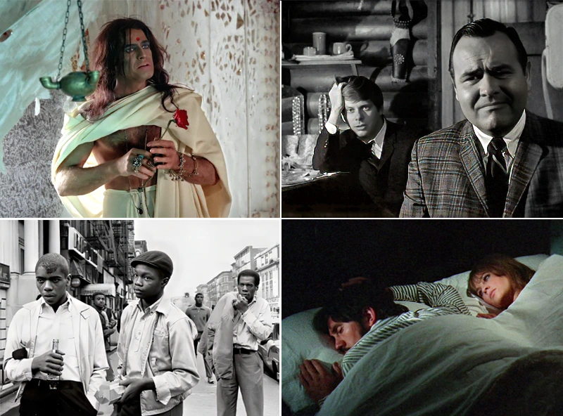 The films of the 1960s attempted to address the contemporary political, social and sexual revolutions of the decade.